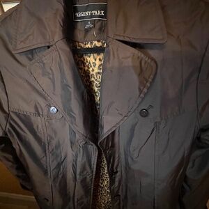 Regent Park Long Caped Rain Coat Women's Up Jacket